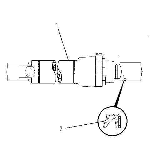 Цилиндр с уплотнениями стрелы 6C6054 CAT
