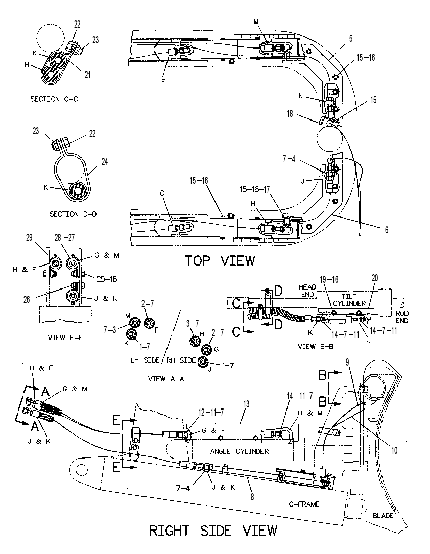 LINES GP-ANGLE & TILT 9U8434 CAT