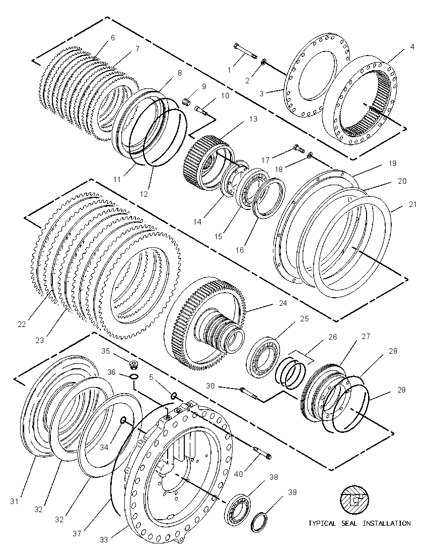 CLUTCH & BRAKE GP-STEERING 9N4823 CAT