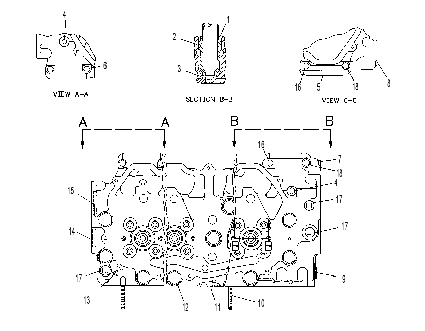 Головка блока цилиндров 2W2448 CAT