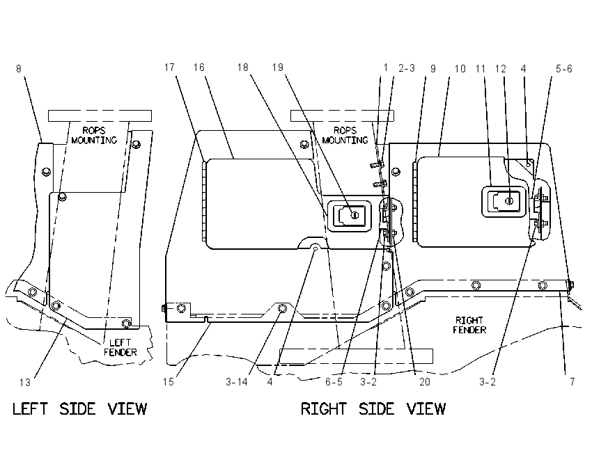 ENCLOSURE GP-REAR 6I8760 CAT