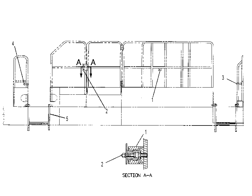 Лестница 1G9143 CAT