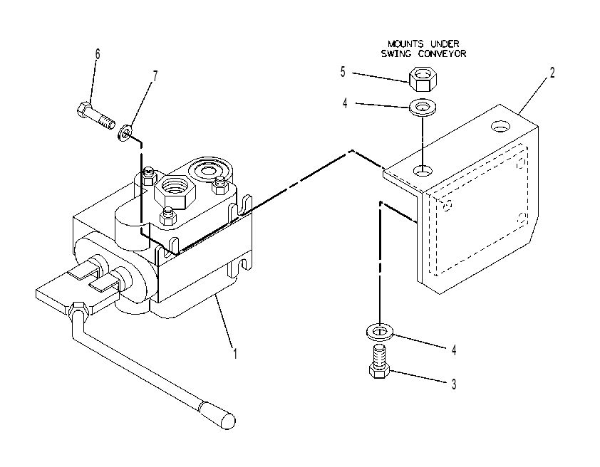 VALVE & MTG GP-CONVEYOR SWING 1G6484 CAT