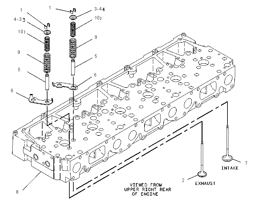 Головка блока цилиндров 1014004 CAT