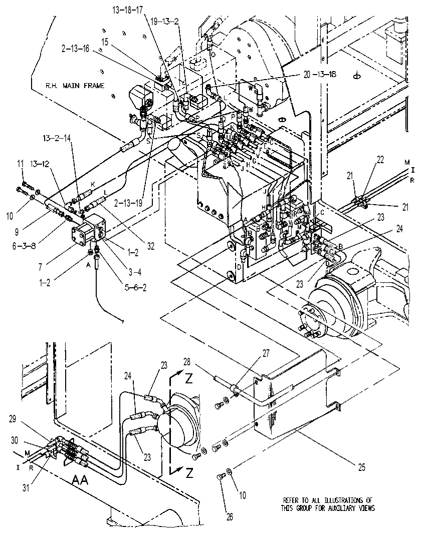 Трубопроводы хода 6R1904 CAT