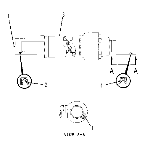 Цилиндр с уплотнениями ковша 7Y5195 CAT