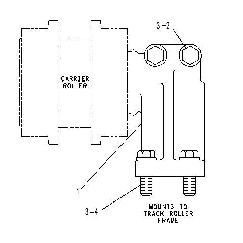 CARRIER ROLLER MOUNTING 1080177 CAT