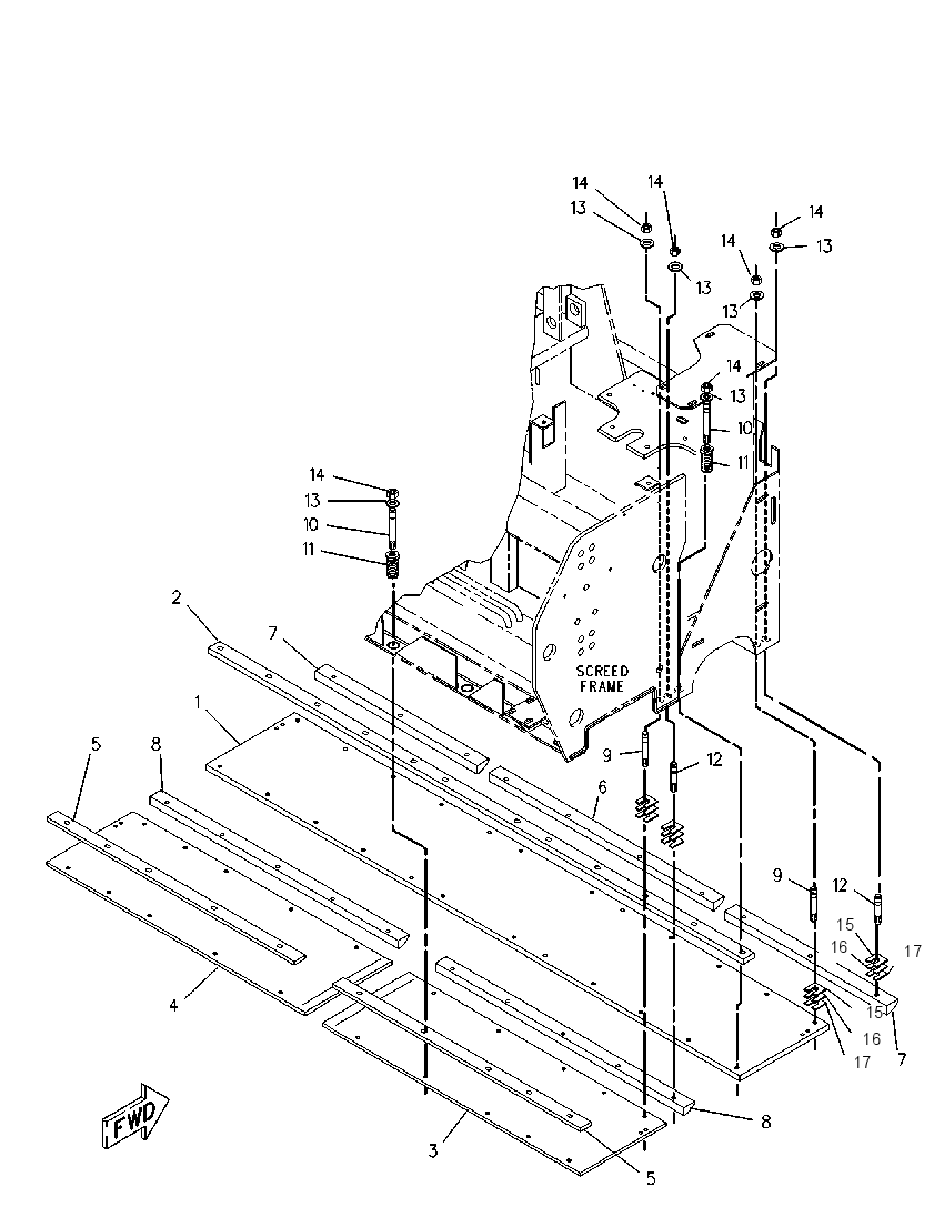PLATE GP-SCREED 8I0176 CAT