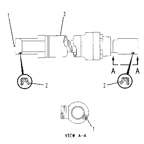 Цилиндр с уплотнениями ковша 4I7649 CAT