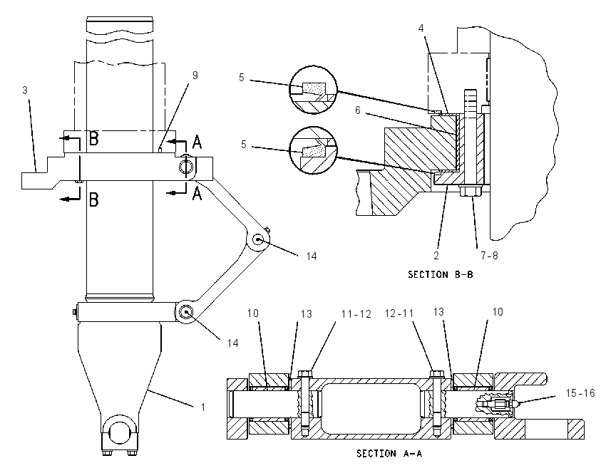 SUPPORT GP-UNDERCARRIAGE 0869560 CAT