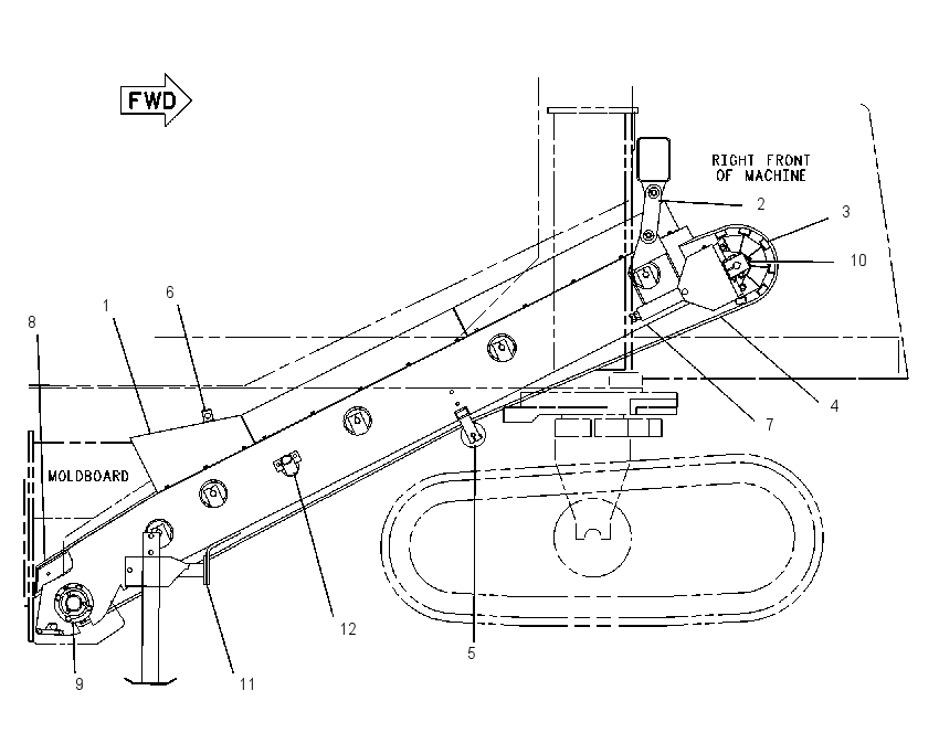 CONVEYOR AR-FIRST STAGE 0870027 CAT