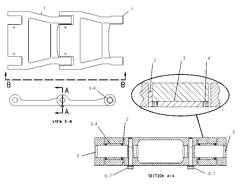 HINGE GP-STEERING 0870500 CAT
