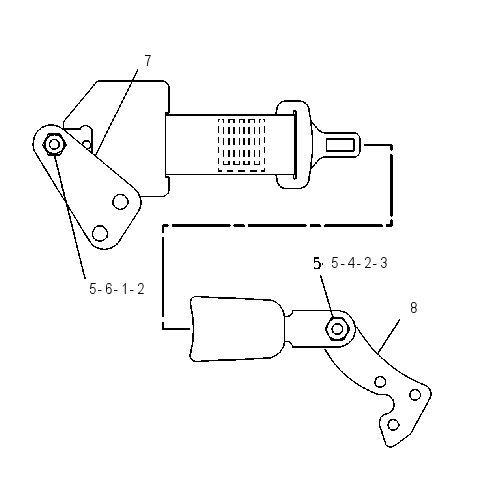 SEAT BELT AS 4E9422 CAT