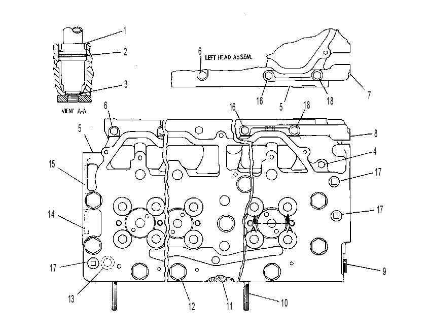 Головка блока цилиндров 2W1031 CAT