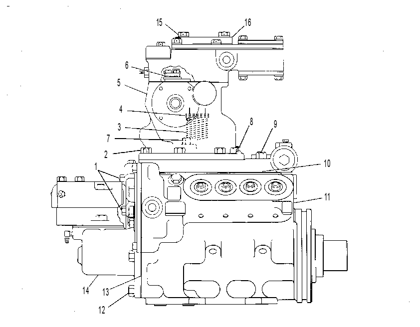 PUMP GP-GOV, FUEL INJ & TFR 4W4738 CAT
