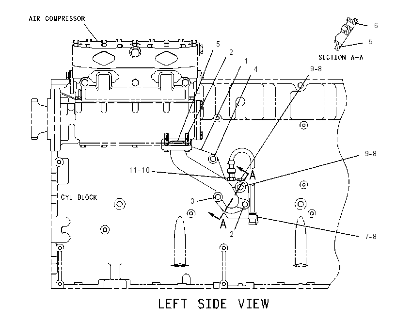 SUPPORT GP-AIR COMPR LINES 6I3926 CAT