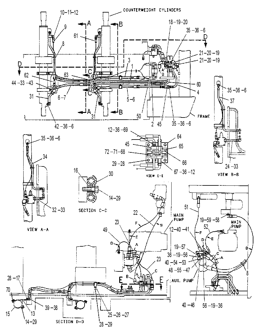 LINES GP-REAR ATTACHMENT 7Y3717 CAT