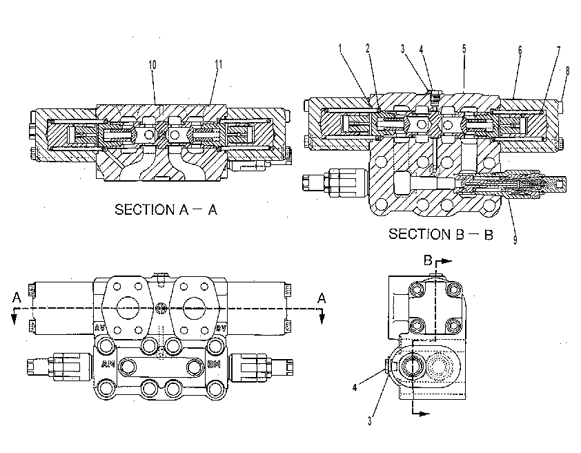 Клапан уравновешивающий хода 7I1027 CAT