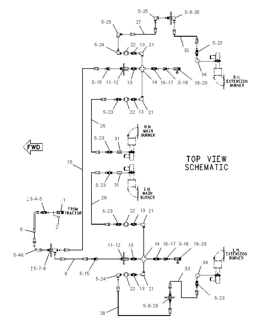LINES GP-BURNER 8I0658 CAT