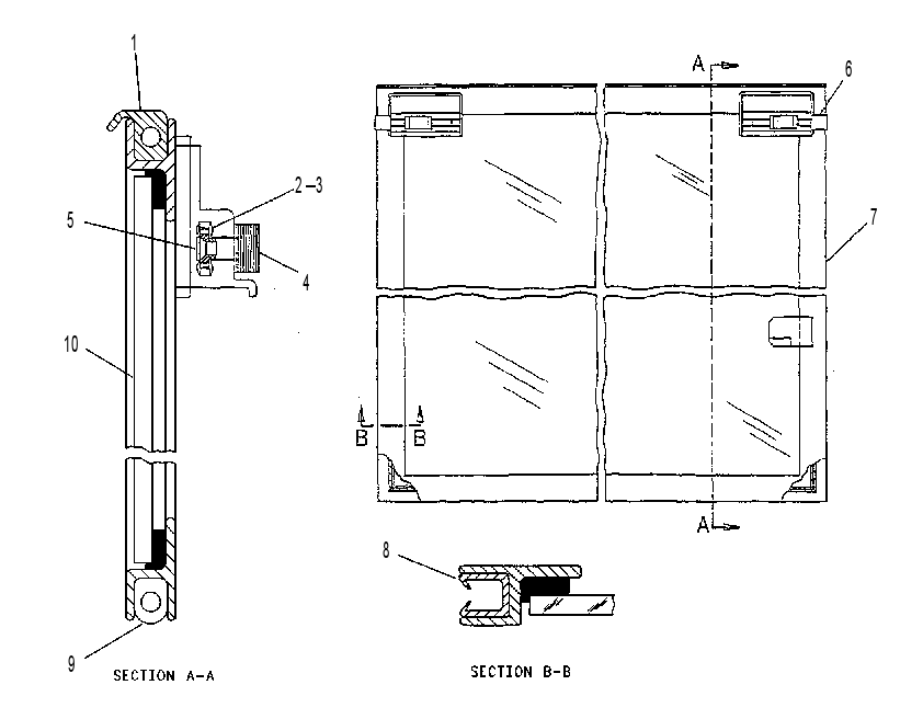 WINDOW GP-FRONT 6I5361 CAT