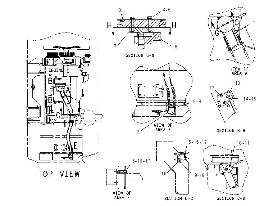 Управление регулятором оборотов 4I5425 CAT