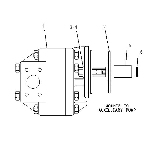 PUMP & MTG GP-CLUTCH 1G7934 CAT