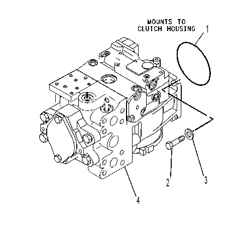 Насос хода с креплением 1G7796 CAT