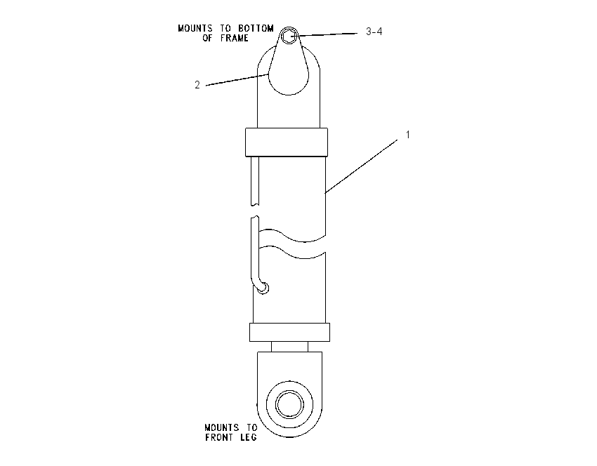 CYLINDER & MTG GP-ELEVATION 1G7906 CAT