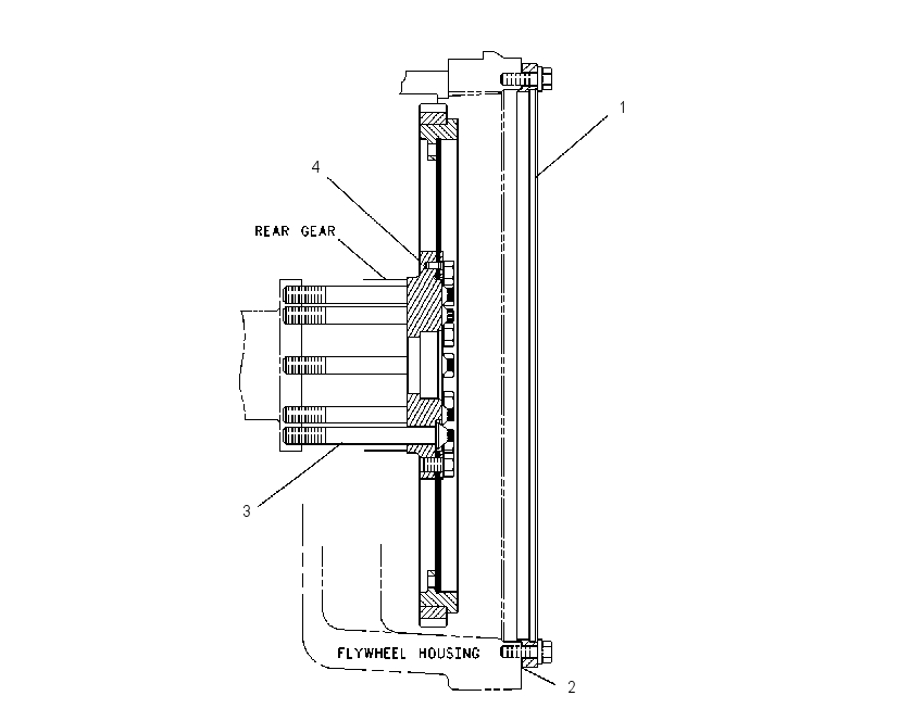 ADAPTER GP-ENGINE TO XMSN 1170208 CAT