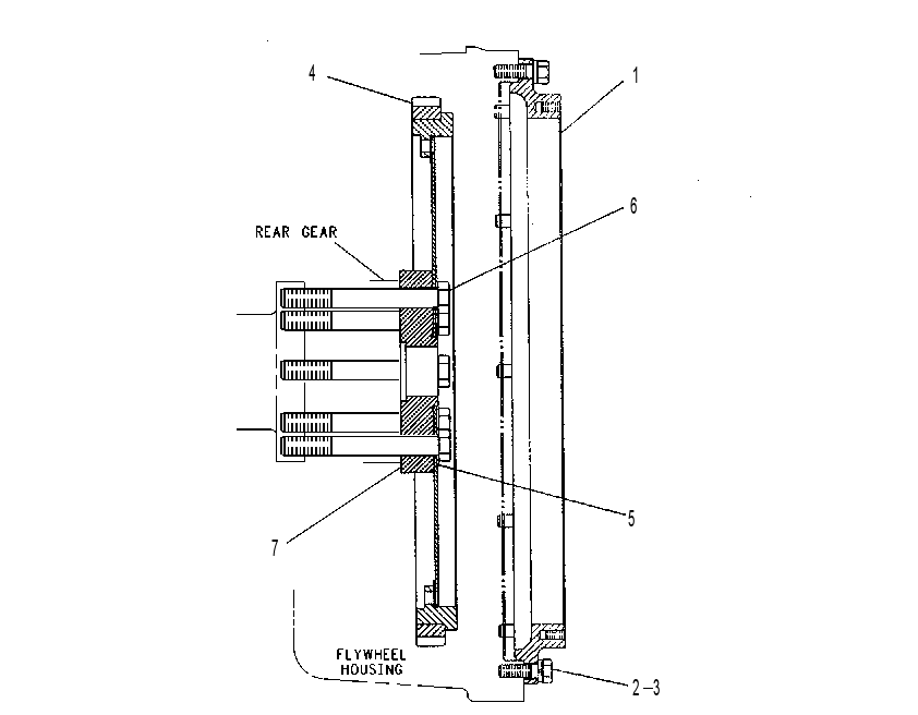 ADAPTER GP-ENGINE TO XMSN 6I3609 CAT