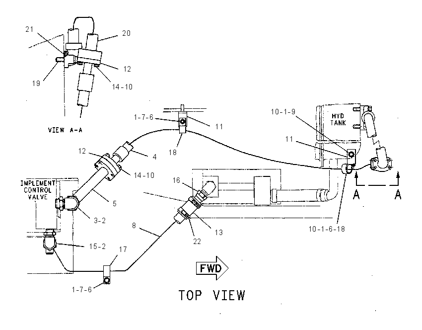 LINES GP-REAR ATTACHMENT 5Y2390 CAT