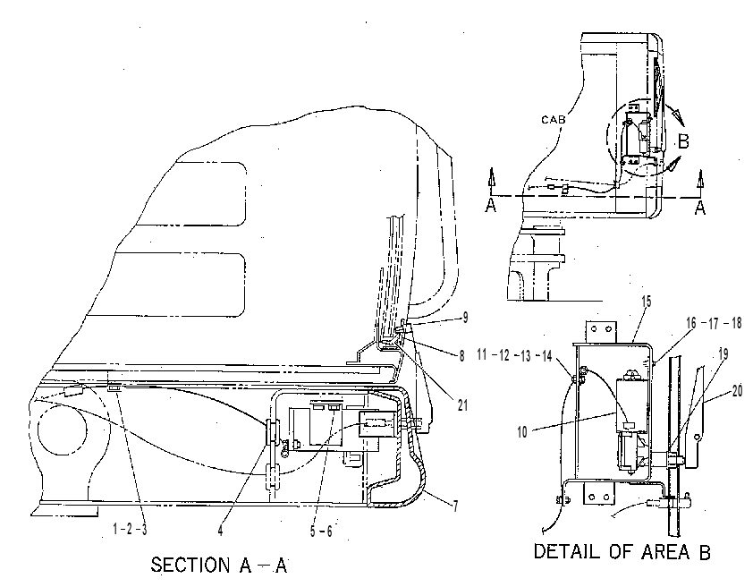 Стеклоочиститель с омывателем 6I5147 CAT