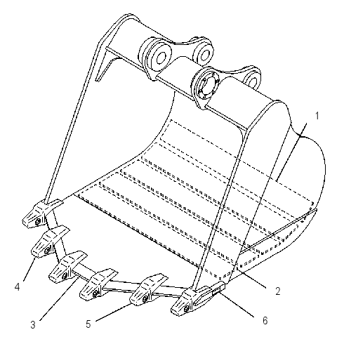 BUCKET AS-J2260 7I6653 CAT