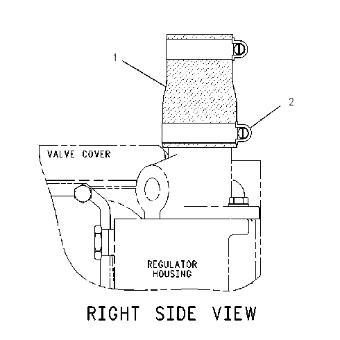 HOSE GP-RADIATOR 1069208 CAT