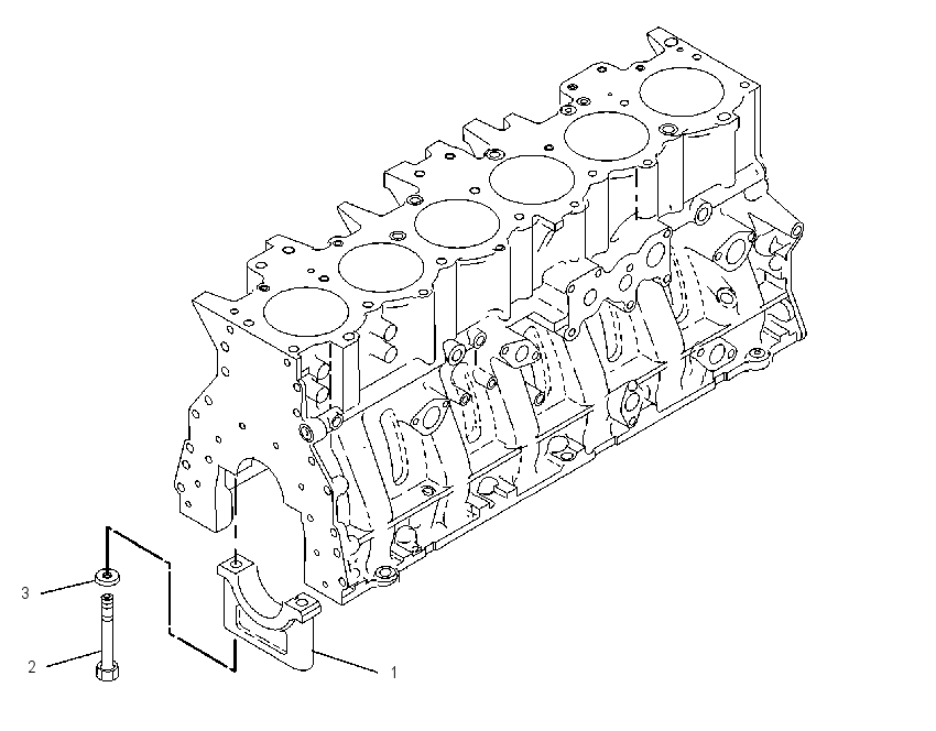 Блок цилиндров в сборе 6I1006 CAT