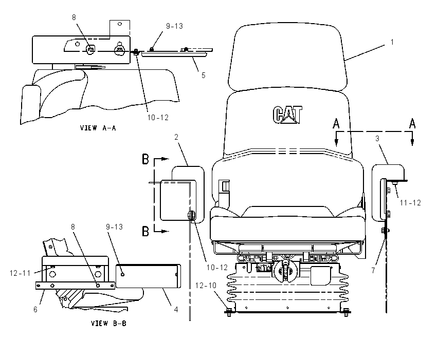 Сиденье 8E3292 CAT