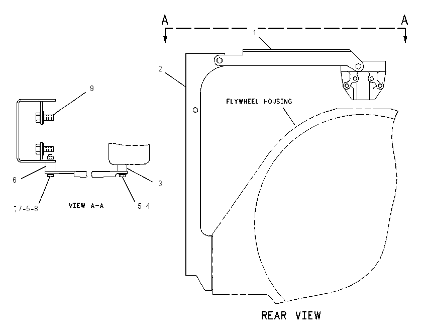 Крепление контактора 4W6806 CAT
