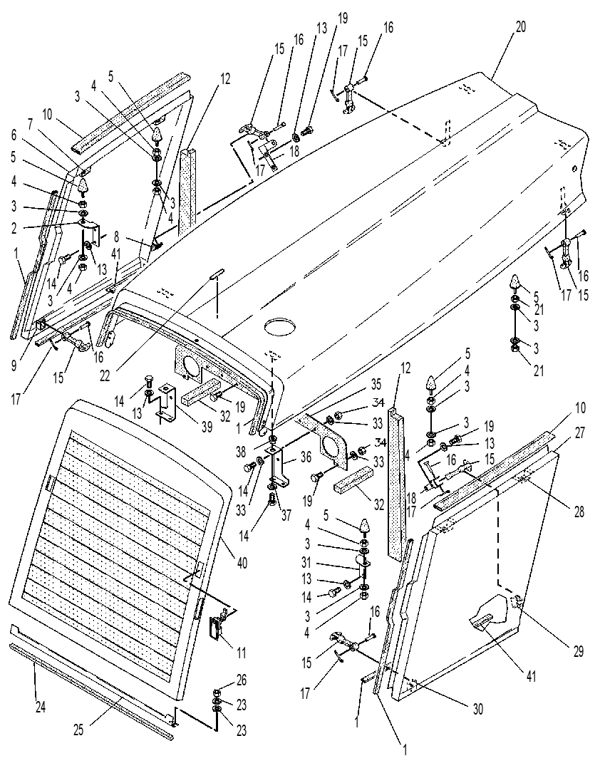 Капот с защитой 9U3263 CAT