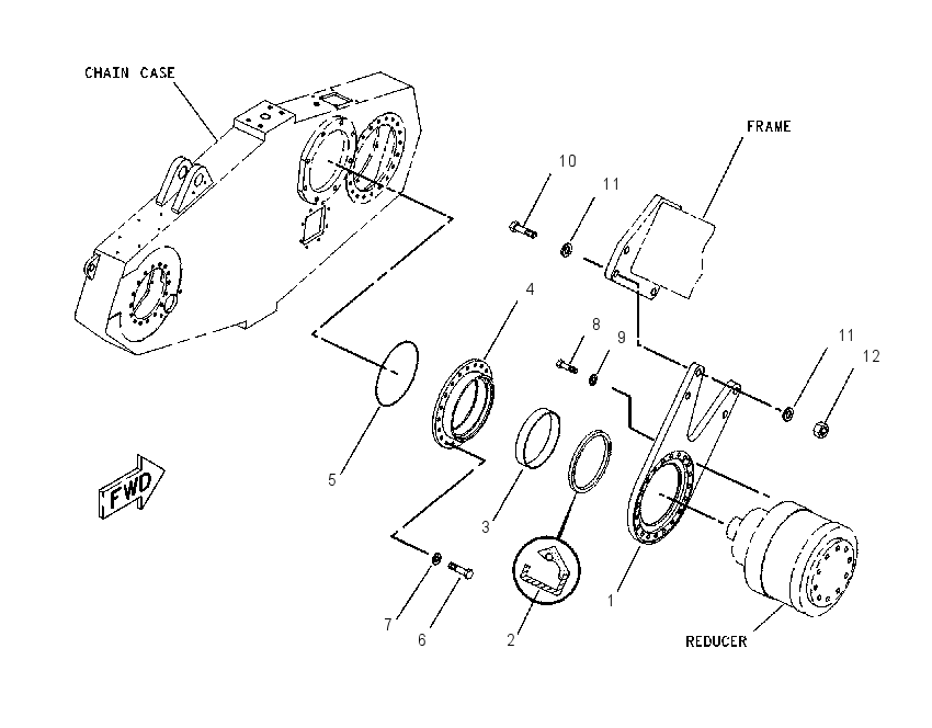 SUPPORT GP-ROTOR DRIVE 1096642 CAT