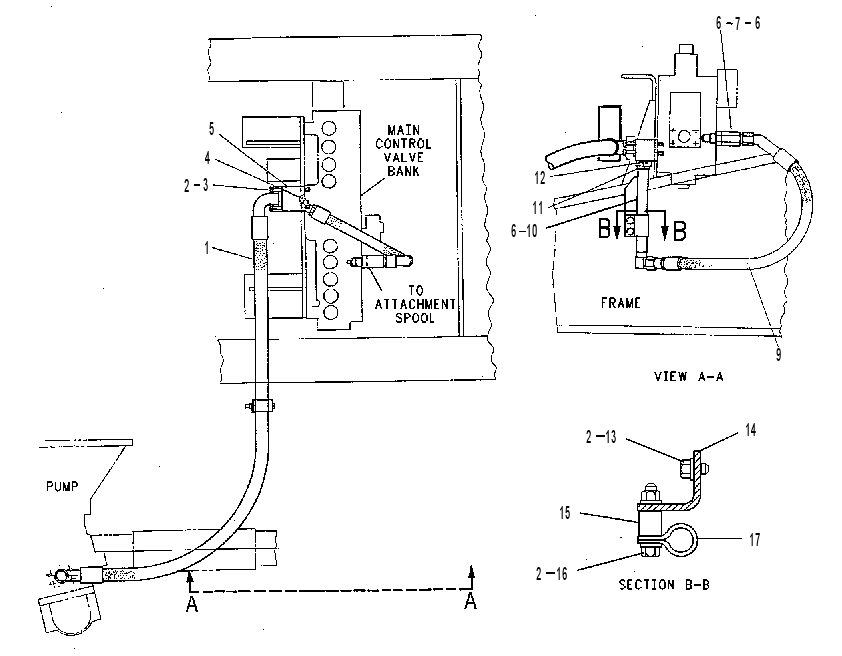 Трубопроводы передние 5I8611 CAT