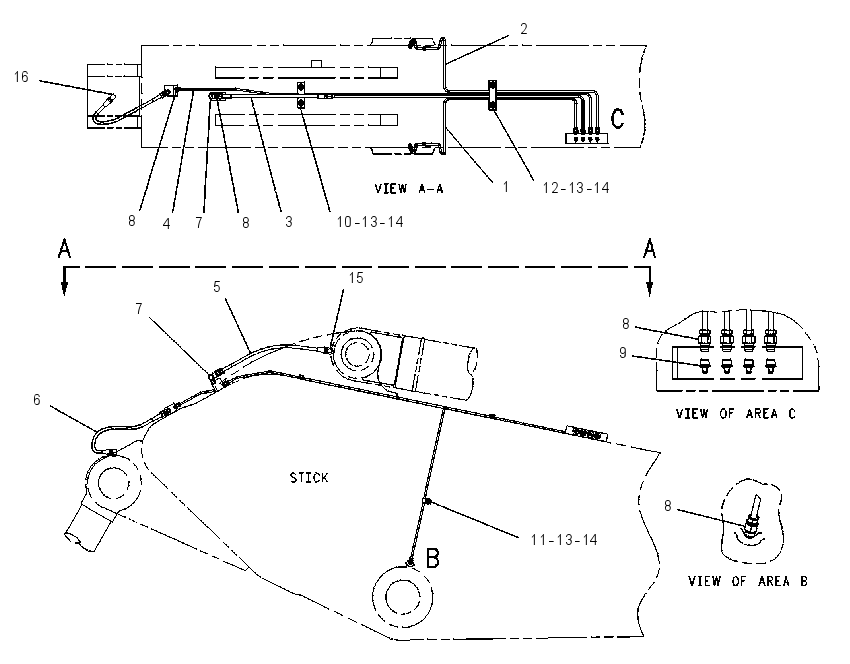 Трубопроводы смазки 4I1115 CAT