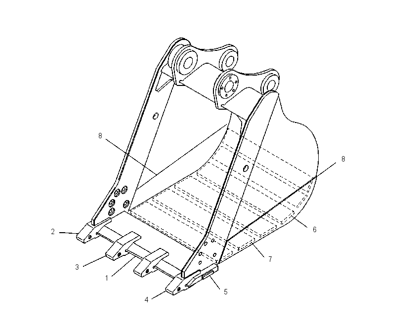 BUCKET AS-TRENCHING 1053552 CAT