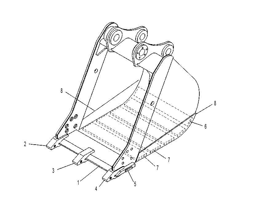 BUCKET AS-TRENCHING 1053614 CAT