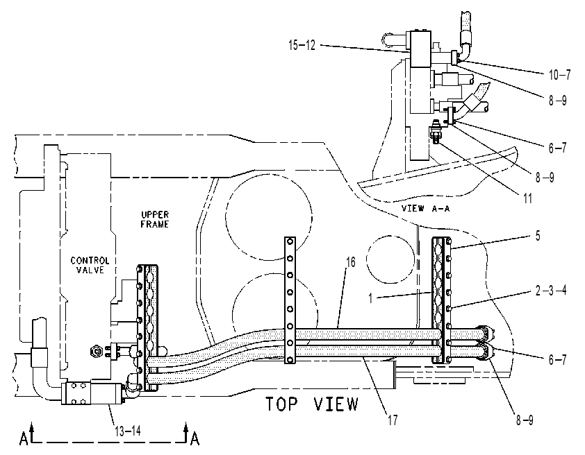 Трубопроводы передние 4I0972 CAT