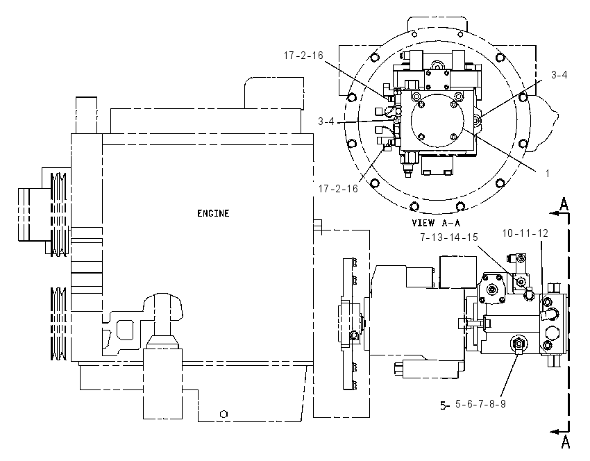 PUMP & MTG GP-VIBRATORY 1643167 CAT