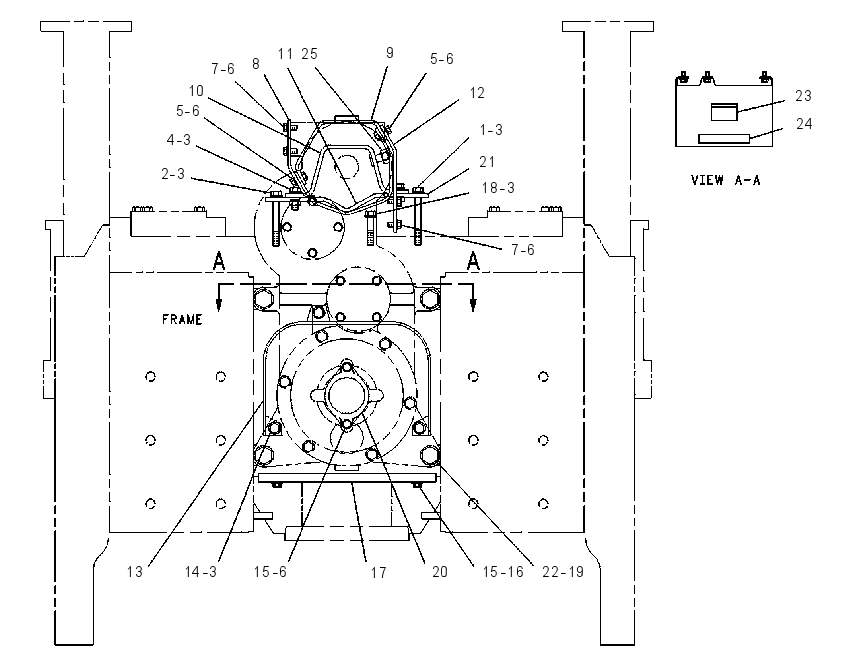 MOUNTING GP-POWER TAKE-OFF 9U1674 CAT
