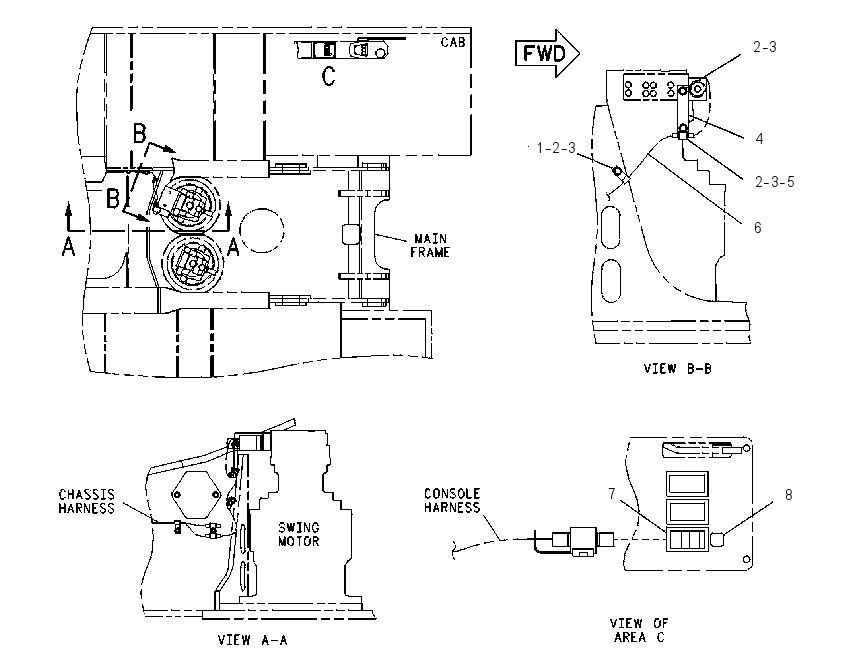 WIRING GP-FINE SWING 1114707 CAT