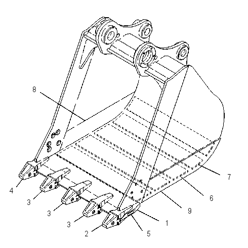 BUCKET AS-TRENCHING 4I4017 CAT