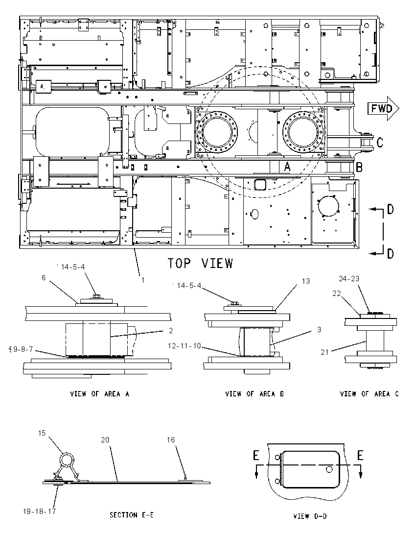 Рама верхняя 7I0202 CAT