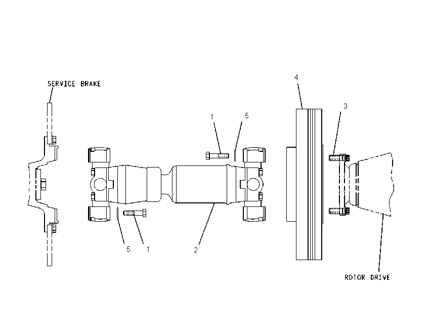 SHAFT & MTG GP-ROTOR DRIVE 6R2486 CAT